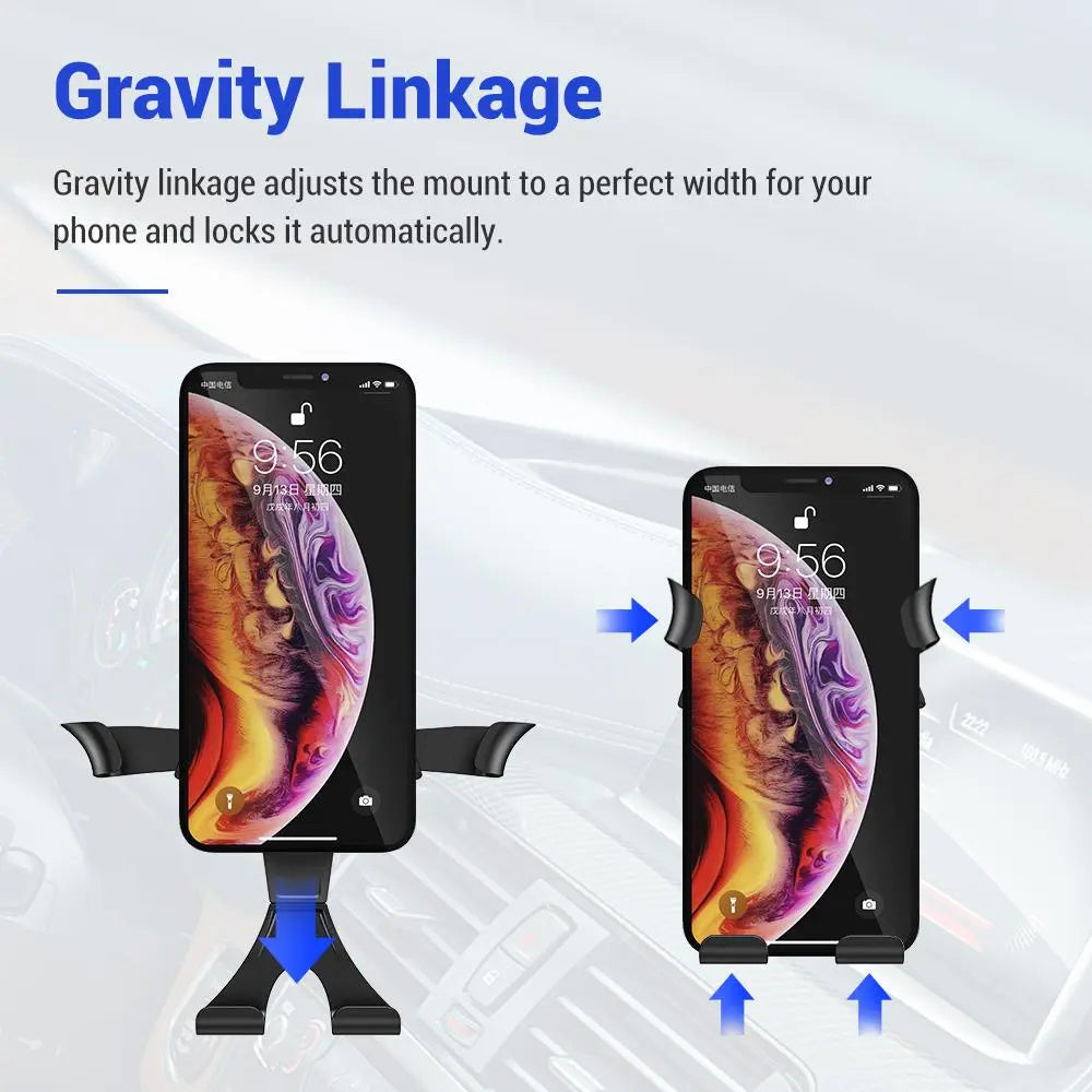 Car Air Outlet Mobile Phone Holder, Car Navigation Bracket for Air Vent, Universal 360 Degree Rotatable Phone Holder Mount