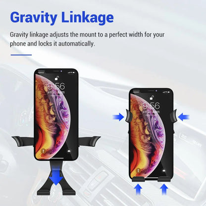 Car Air Outlet Mobile Phone Holder, Car Navigation Bracket for Air Vent, Universal 360 Degree Rotatable Phone Holder Mount