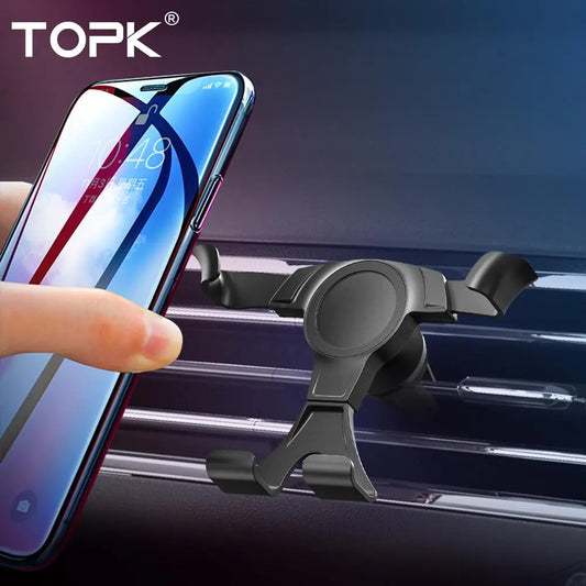 Car Air Outlet Mobile Phone Holder, Car Navigation Bracket for Air Vent, Universal 360 Degree Rotatable Phone Holder Mount