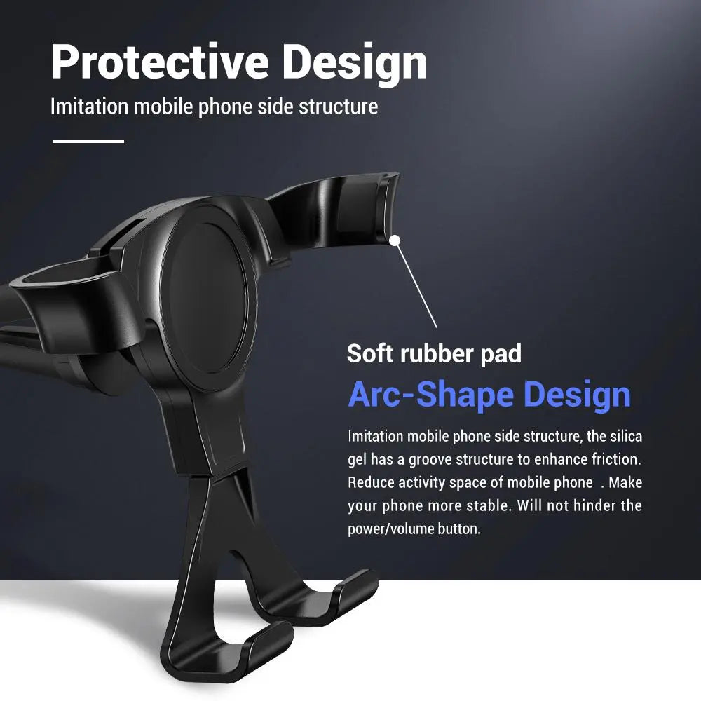 Car Air Outlet Mobile Phone Holder, Car Navigation Bracket for Air Vent, Universal 360 Degree Rotatable Phone Holder Mount