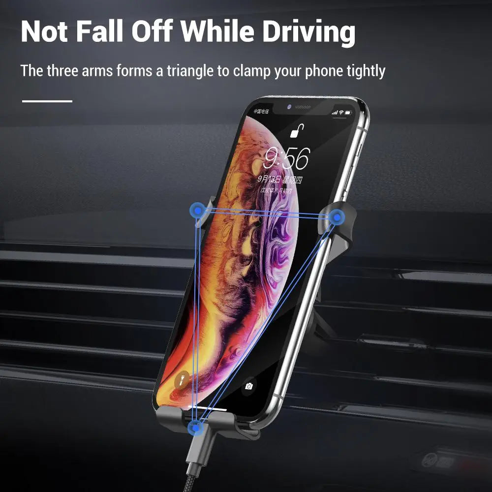 Car Air Outlet Mobile Phone Holder, Car Navigation Bracket for Air Vent, Universal 360 Degree Rotatable Phone Holder Mount