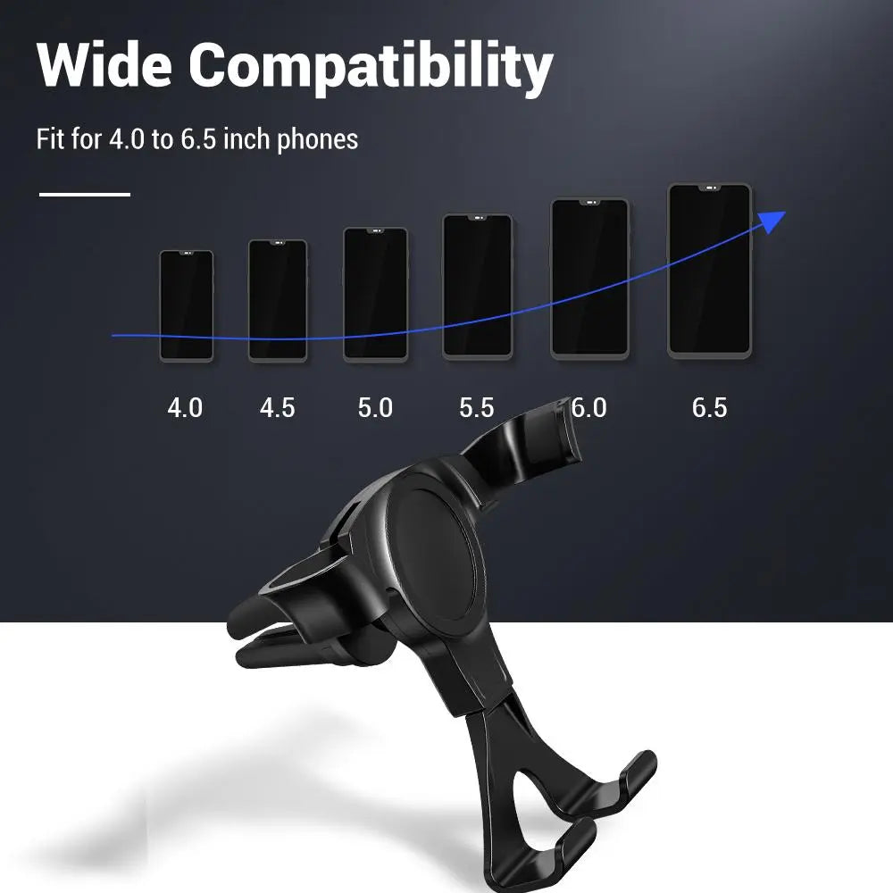 Car Air Outlet Mobile Phone Holder, Car Navigation Bracket for Air Vent, Universal 360 Degree Rotatable Phone Holder Mount