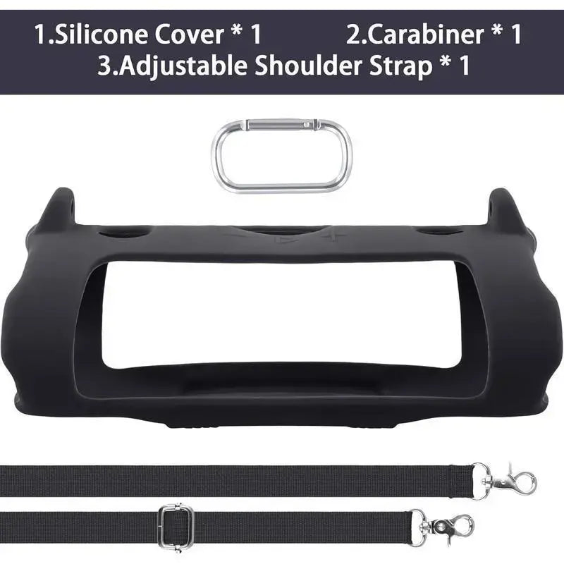 For JBL Charge 6 Waterproof Portable Bluetooth Speaker Silicone Case,Soft Protective Sleeve Cover with Shoulder Strap for JBL Charge 6 Speaker，This Product Comes with a Protective Case and a Speaker. IP68 Waterproof & Dustproof Camping Spea
